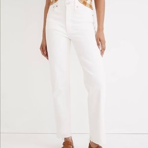 Madewell Perfect Vintage Jean Size 27 Tile White - Frayed hem edition